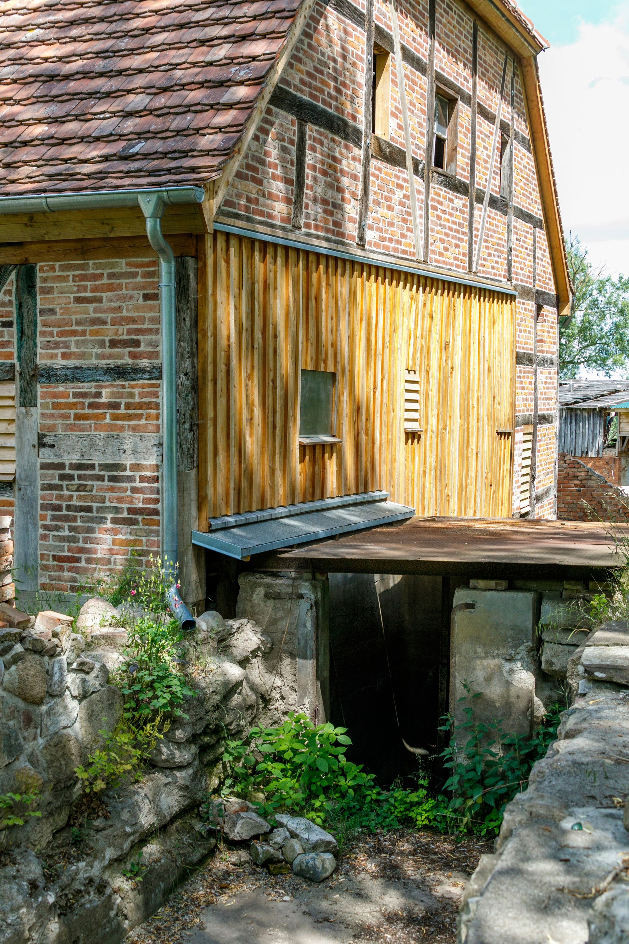 Aussenansicht der Wassermühle