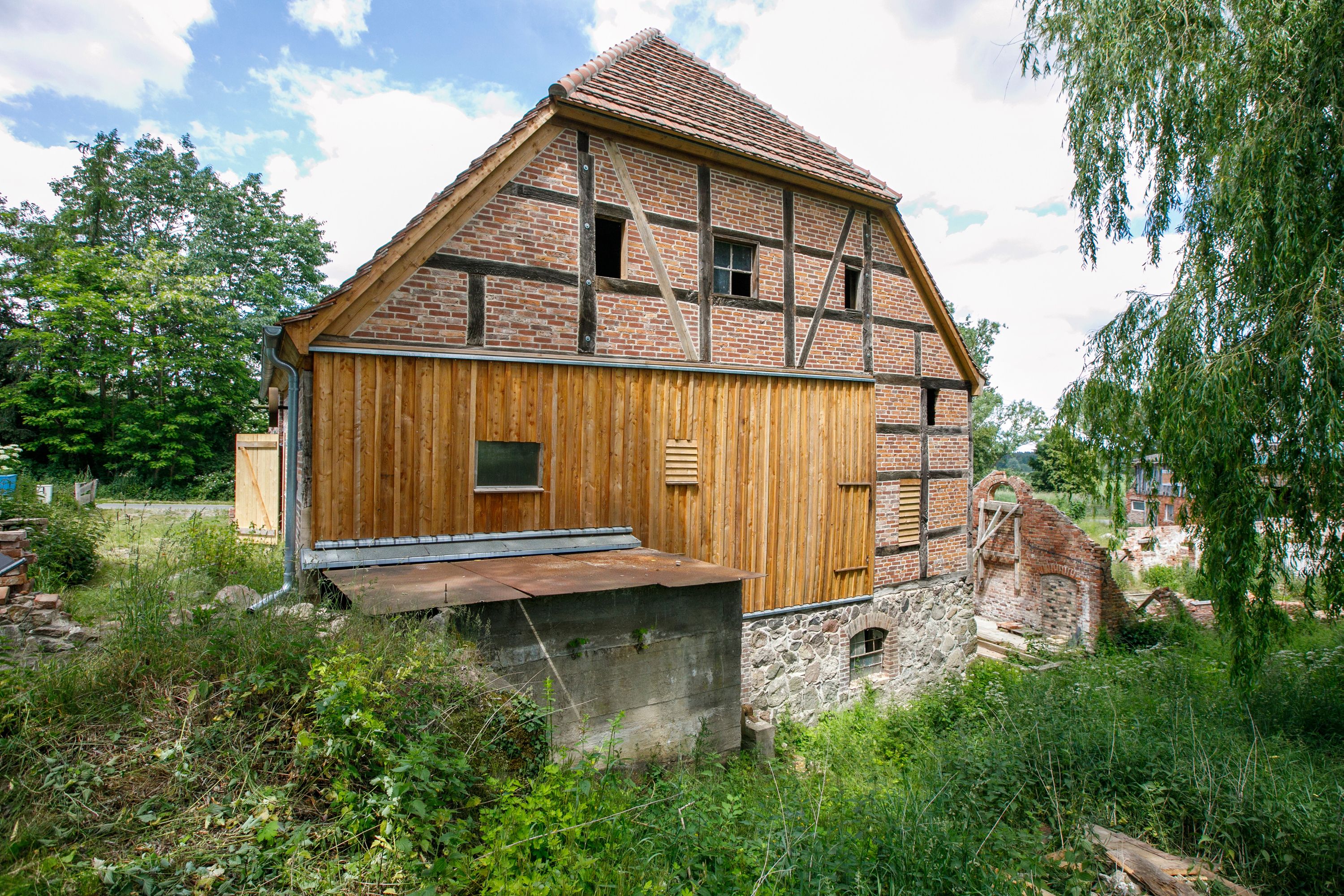 Aussenansicht der Wassermühle