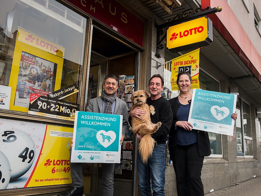 GlücksSpirale heißt Assistenzhunde willkommen