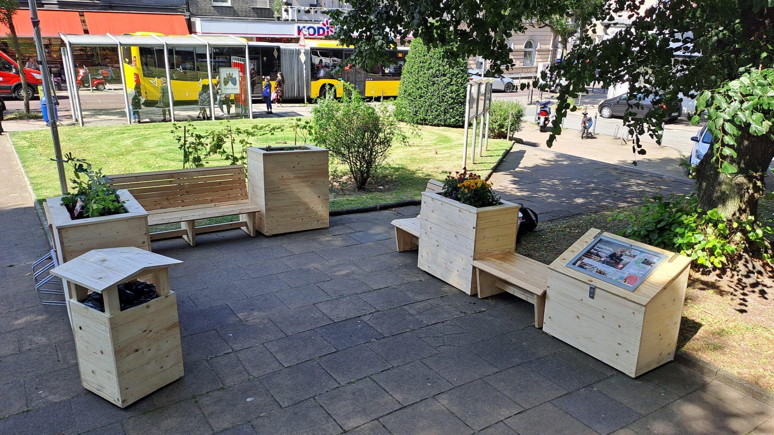 Grüne Glücksmomente: Pop-up-Park macht Essen bunter und nachhaltiger